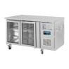 Mesa Refrigerada Positiva de 2 Puertas de Cristal - 205 L - Polar