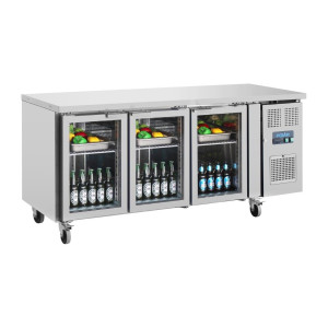 Mesa Refrigerada Positiva de 3 Puertas de Cristal - 358 L - Polar