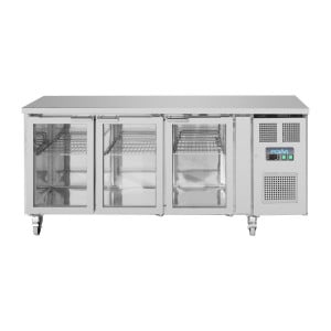 Refrigerated Display Counter with 3 Glass Doors - 358 L - Polar