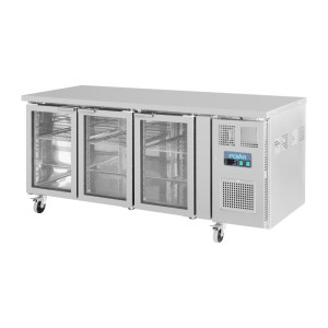 Mesa Refrigerada Positiva de 3 Puertas de Cristal - 358 L - Polar