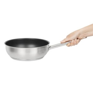 Sauteuse Inox Antiadhésive Vogue Ø 240 mm - Téflon Platinum Plus