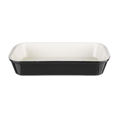 Fuente de hierro fundido negro para asar 355x220mm Vogue - Cocina profesional