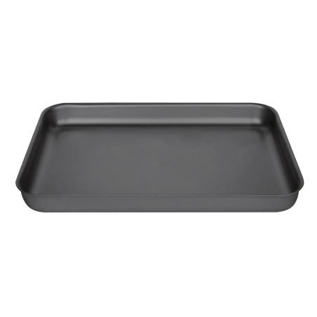 Plato para horno de aluminio anodizado Vogue - L 368 mm, resistente y fácil de limpiar