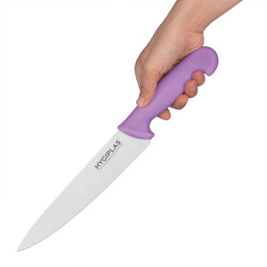 Cuchillo de Cocina Hygiplas - Precisión 215mm, Mango Violeta