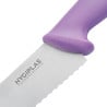 Cuchillo de repostería dentado violeta de 25 cm - Hygiplas - Resistente y práctico