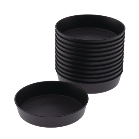 Lote de 12 moldes para quiche Exoglass Matfer Bourgeat - Ø 100 mm