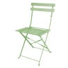 Folding Chairs Light Green Steel - Comfort and Durability