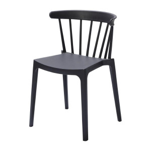 Sillas Polipropileno Antracita - Lote de 4: Diseño elegante y confort duradero