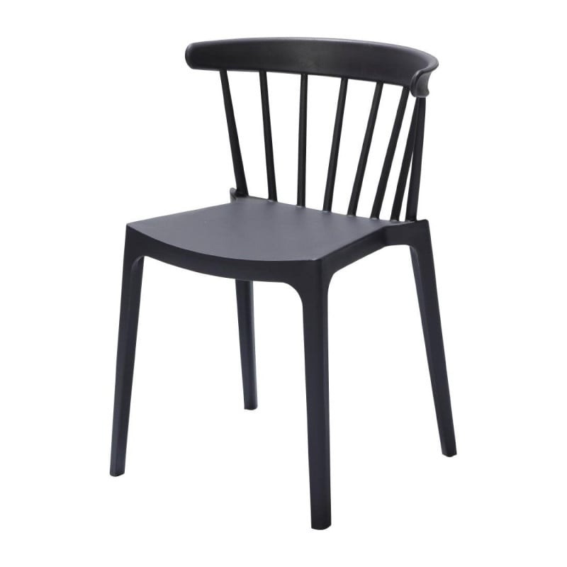 Sillas Polipropileno Antracita - Lote de 4: Diseño elegante y confort duradero