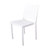 White stackable outdoor polypropylene chairs Florence - Set of 4
