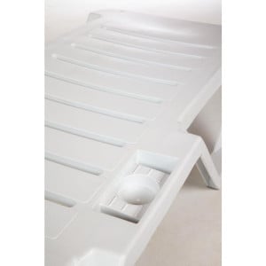 Chaises Longues en Polypropylène Blanc - Lot de 4 by Resol