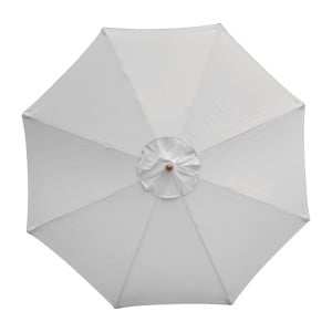 Round Grey 3m Bolero Parasol - Elegance and UV Protection