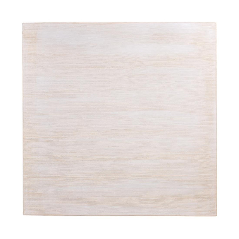Tablero de Mesa Cuadrado Preperforado Vintage Blanco 700 mm Bolero - Madera de mimbre de alta calidad Tablero de Mesa Cuadrado Preperforado Vintage Blanco 700 mm Bolero - Madera de mimbre de alta calidad