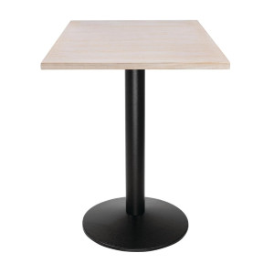 Tablero de Mesa Cuadrado Preperforado Vintage Blanco 700 mm Bolero - Madera de mimbre de alta calidad