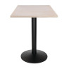 Tablero de Mesa Cuadrado Preperforado Vintage Blanco 700 mm Bolero - Madera de mimbre de alta calidad