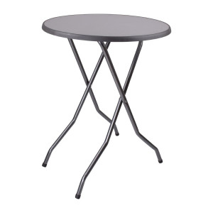 Mesa alta redonda plegable de 85 cm diseño y robusta