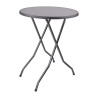 Mesa alta redonda plegable de 85 cm diseño y robusta