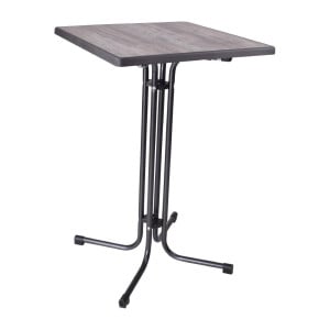 Mesa alta plegable 70cm Limburg - Diseño sólido