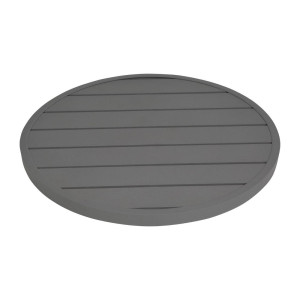 Mesa redonda de aluminio gris oscuro de 580 mm Bolero - Estilo moderno y resistencia