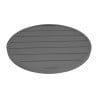 Round Dark Grey Aluminium Table Top 580 mm Bolero - Modern Style & Durability