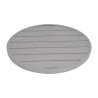 Mesa redonda de aluminio gris claro de 580 mm Bolero - Estilo moderno