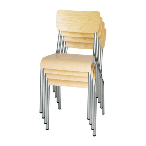 Silla de Madera Galvanizada - Lote de 4 Bolero