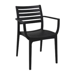 Fauteuils noirs Artemis Siesta - Design moderne et durabilité