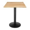 Square Natural Wood Table Top Bolero 700mm DY737