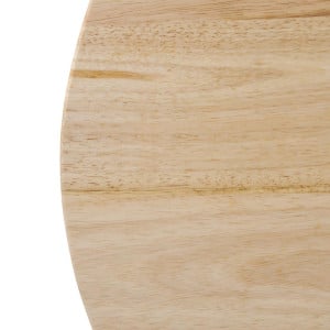 Mesa redonda de madera natural de 600 mm Bolero DY738 - Esencial para cocina profesional