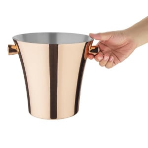 Cubo de vino de cobre Olympia: Elegante y práctico, mantén tus vinos frescos con estilo.