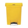 Poubelle Jaune 30L Rubbermaid - Pedal Frontal Ultra Resistente