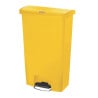Cubo de Pedal Frontal Ancho Amarillo 68 L Rubbermaid: Higiene impecable y practicidad profesional