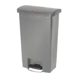 Poubelle à Pédale Frontale Grise 50L - Higiénico & Práctico | Rubbermaid
