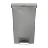 Poubelle à Pédale Frontale Grise 50L - Higiénico & Práctico | Rubbermaid