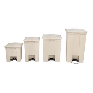 Contenedor con Pedal Beige 68 L Rubbermaid Step-On: Calidad y Práctica