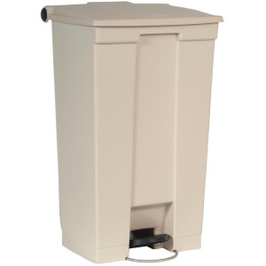 Contenedor con Pedal Beige 87L Rubbermaid Step-On: Durabilidad y Higiene