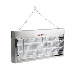 Désinsectiseur LED 20W Inox Brossé - Eazyzap: Solution professionnelle efficiente