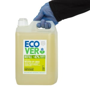 Líquido Lavavajillas Concentrado Limón Aloe Vera 5L Ecover: Limpia y cuida tu vajilla