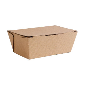 Cajas de alimentos microcanaladas compostables 110 x 150 mm - Paquete de 300, Vegware