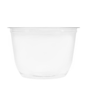 Pots Transparents PET Recyclables 227 ml - Mettez en valeur vos créations culinaires!