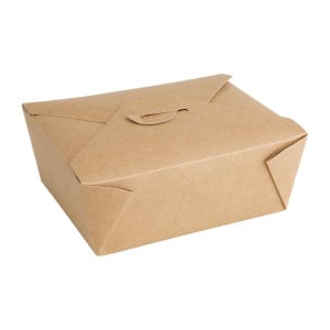 Cajas de alimentos de cartón compostables de 1200 ml - Lote de 200 | Ecológicas y prácticas