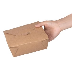 Cajas de alimentos de cartón compostables de 1200 ml - Lote de 200 | Ecológicas y prácticas