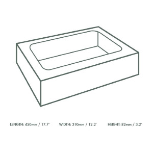 Cajas compostables Vegware con ventana - Lote de 25