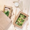 Cajas de ensalada PET de 1200 ml con ventana - Lote de 150 | Ecológicas y prácticas