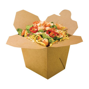 Cajas de pasta Kraft de 1 L - Lote de 400 Vegware BIO