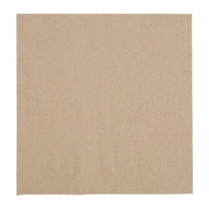 Servilletas de aperitivo recicladas 2 capas 330 mm Kraft - Lote de 2000