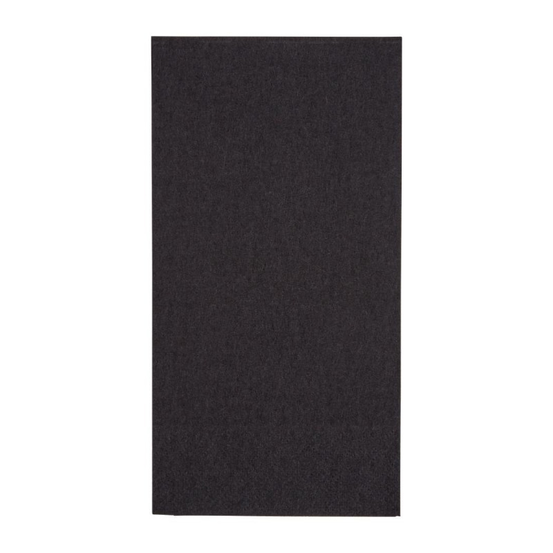 Servilletas de cena 2 capas 1/8 negras 400mm - Lote de 2000 | Calidad de papel premium