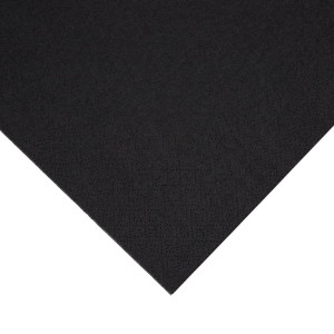 Serviettes Dîner 3 Plis Noires 400mm - Lot de 1000 - Qualité Supérieure