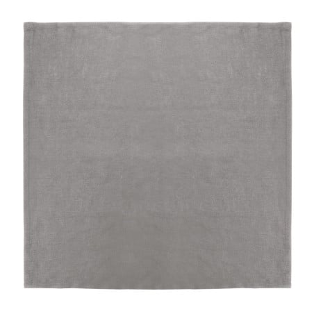 Servilletas de mesa de lino gris 400 x 400 mm - Juego de 12 - Olympia