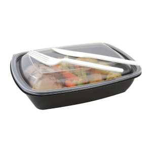 Envases alimentarios rectangulares de 900 ml - Lote de 300